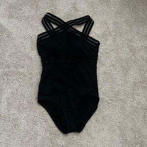 Apt. 9 Black Strappy One-Piece Swimsuit